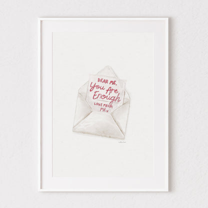 Dear Me, Love Letter Watercolour Print 💌