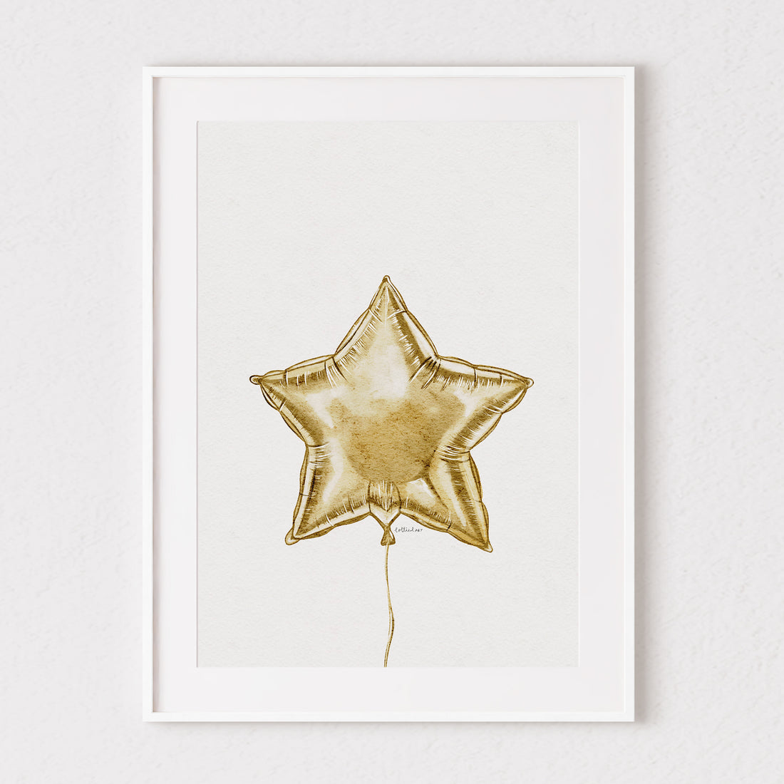 Star Balloon Fine Art Print ⭐️
