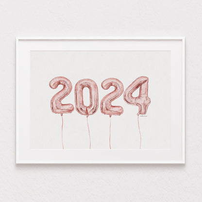 2024 Balloon Watercolour Print 🎈