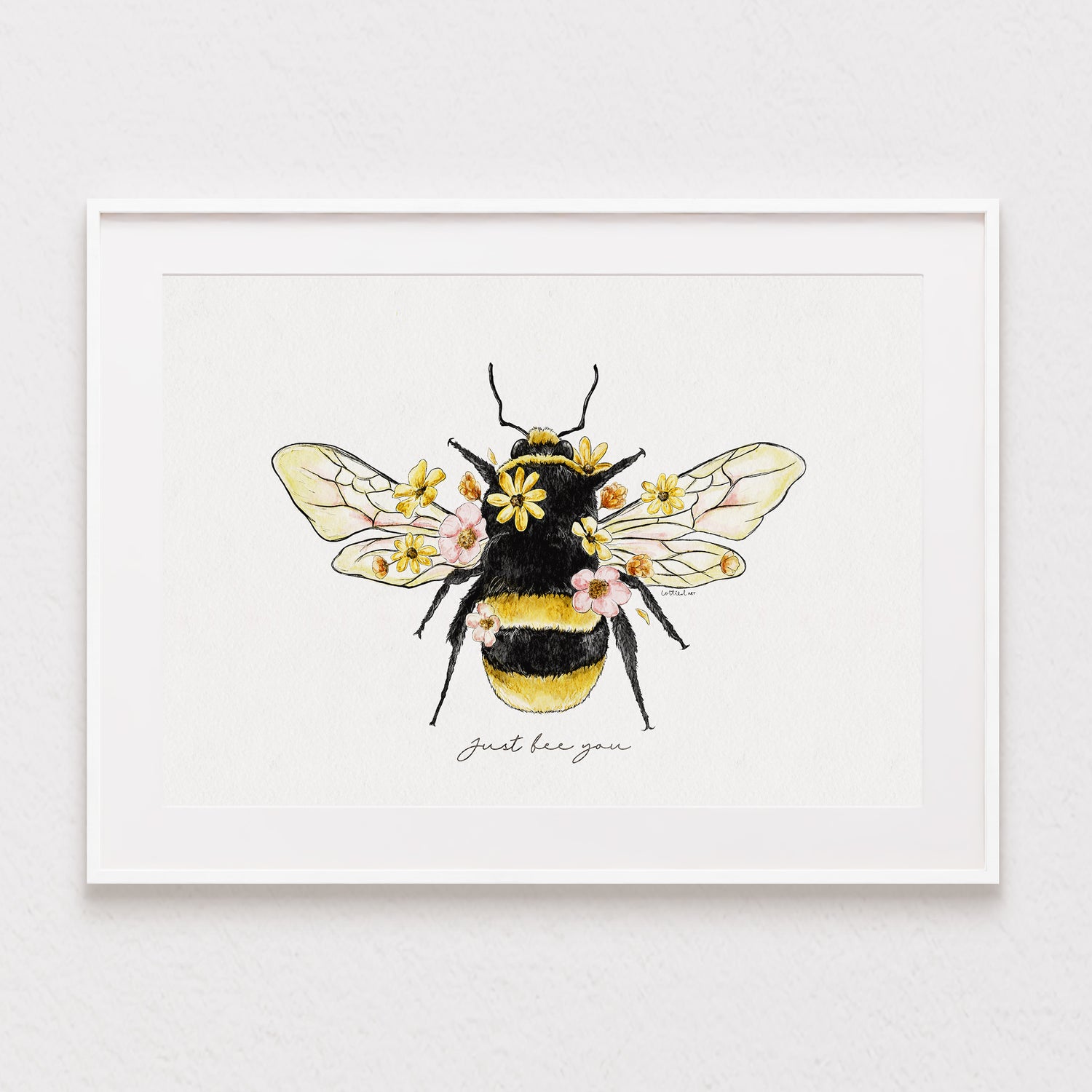 Bumble Bee Watercolour Print 🐝