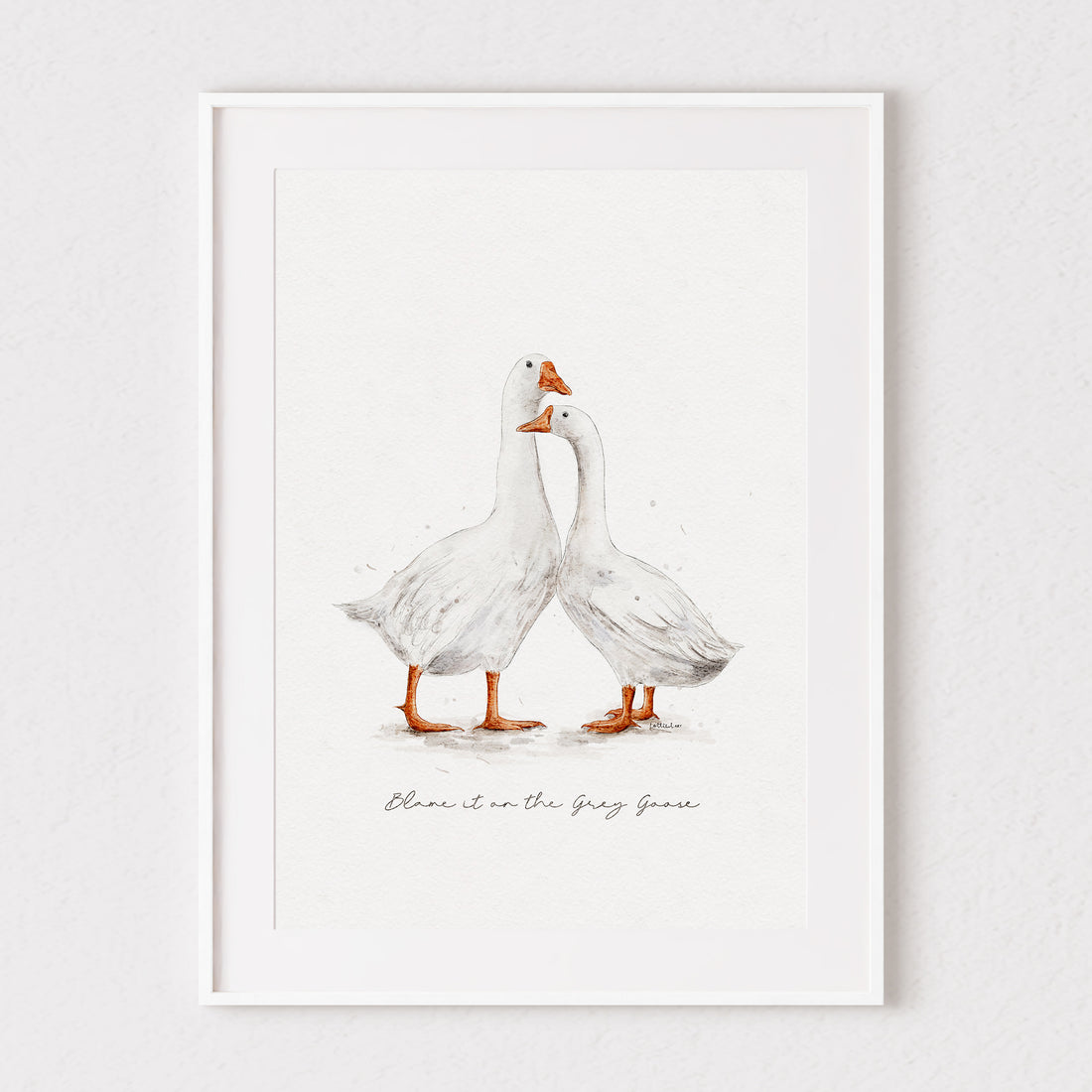 Geese Watercolour Print 🧡