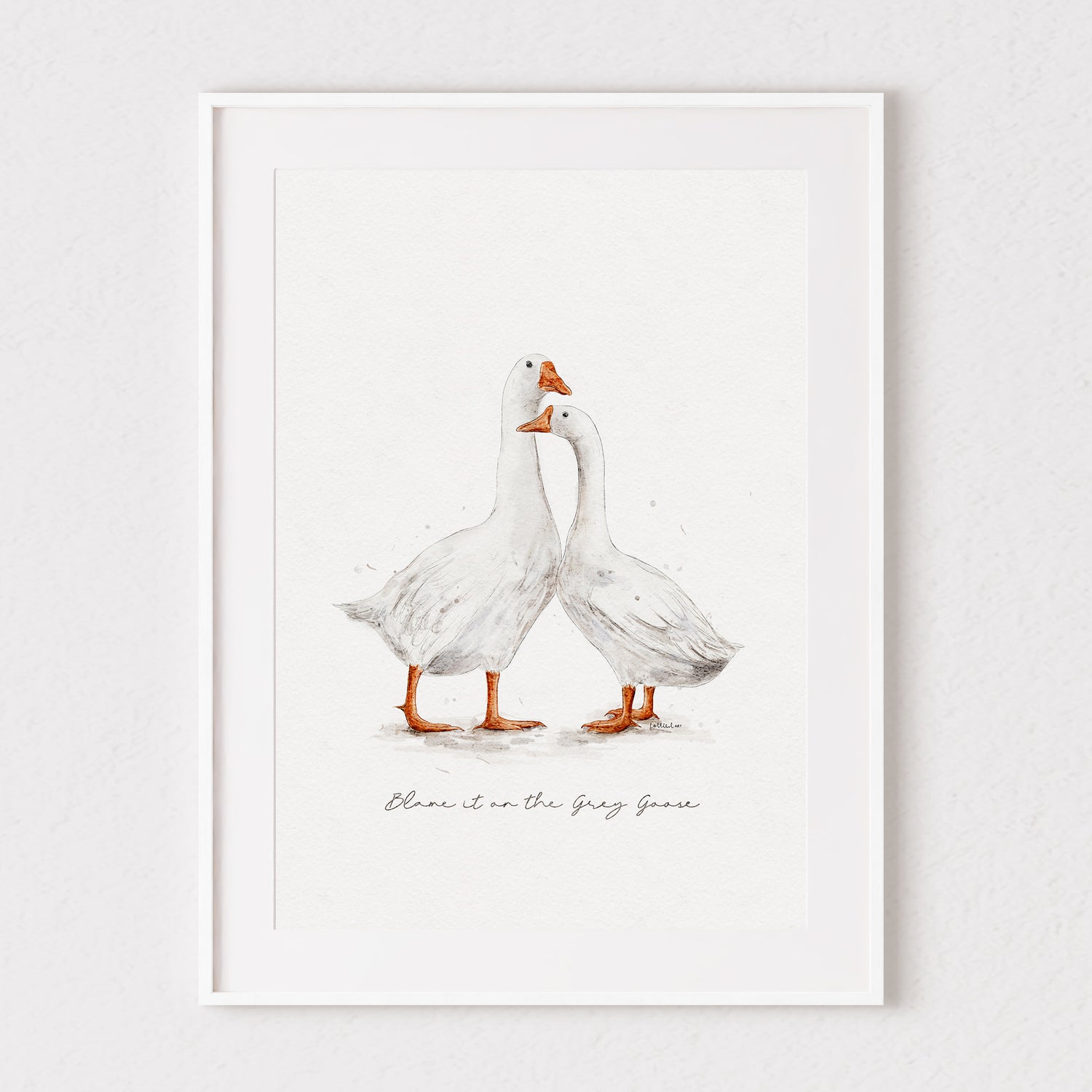 Geese Watercolour Print 🧡