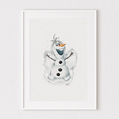 Olaf Inspired Watercolour Print ☃️