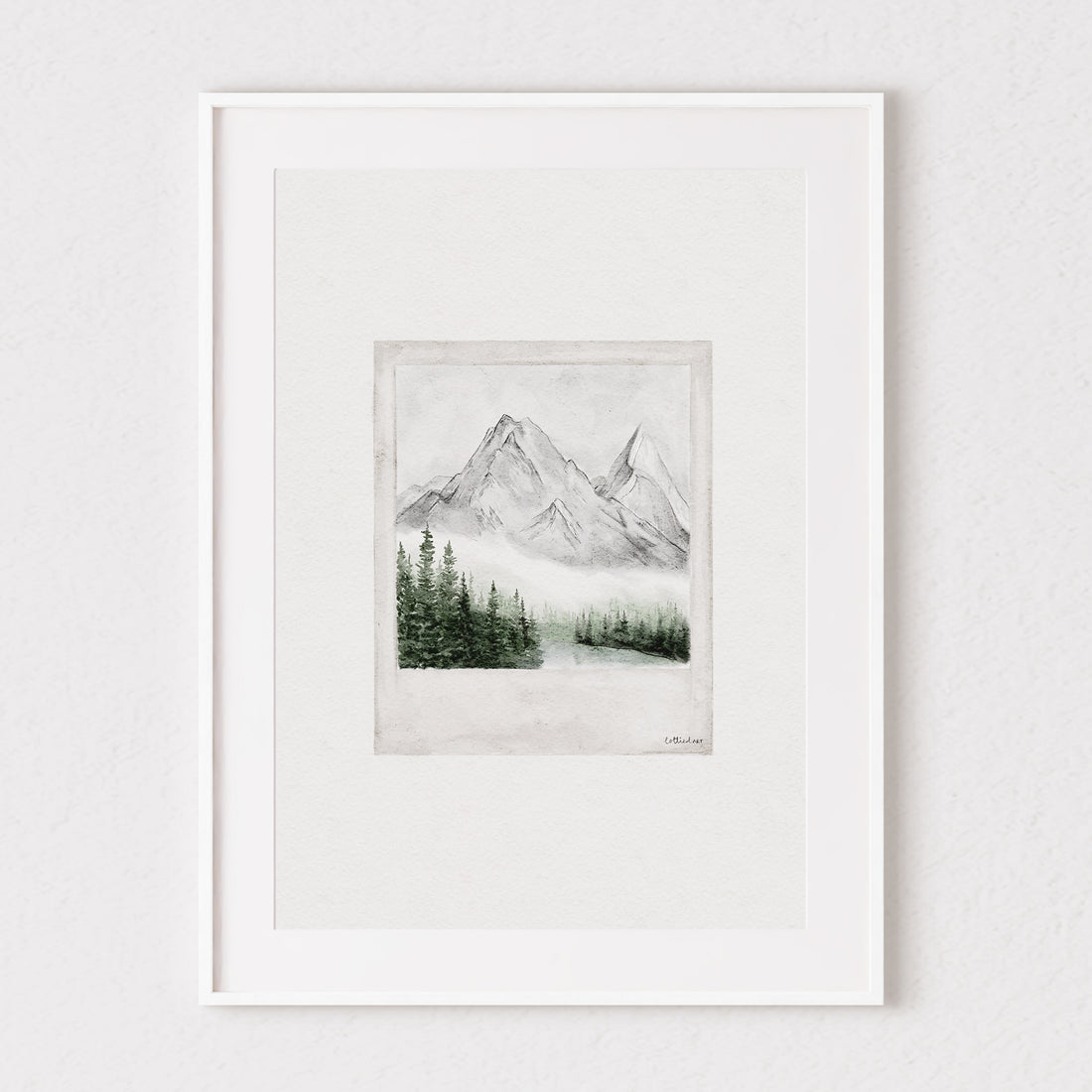Mountain Polaroid Fine Art Print 🏔
