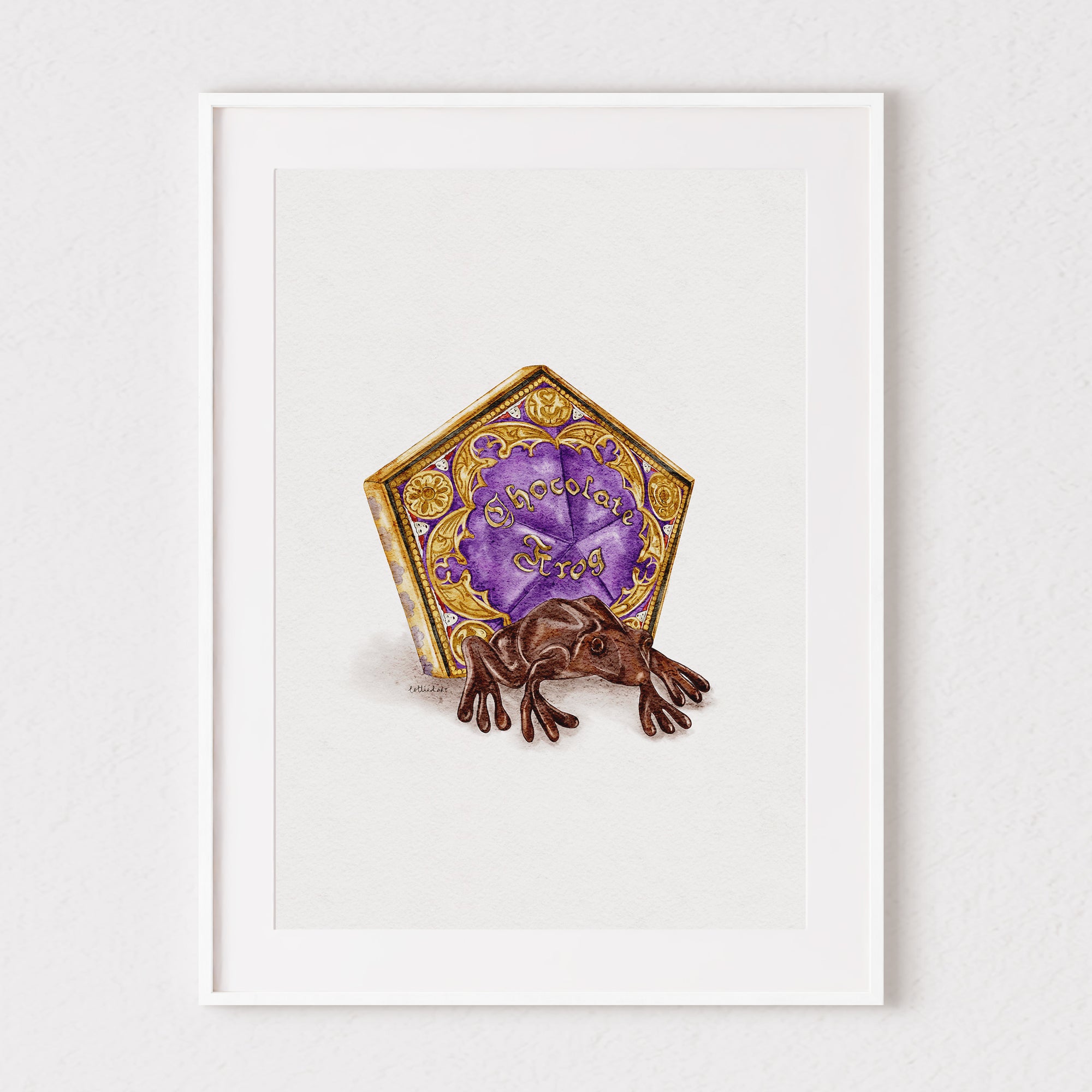 Chocolate Frog Harry Potter Inspired Fine Art Print ✨