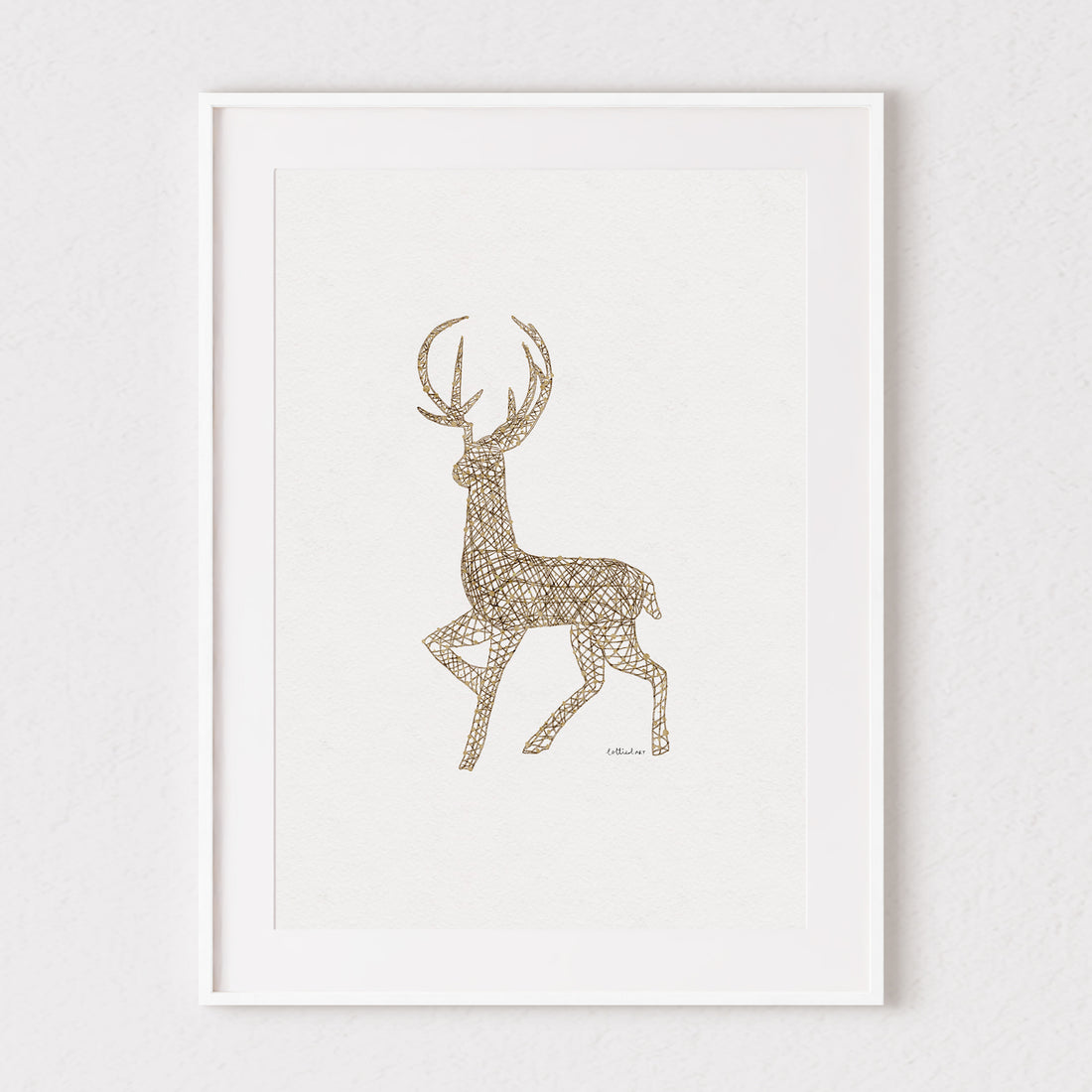 Stag Silhouette Fine Art Print 🦌