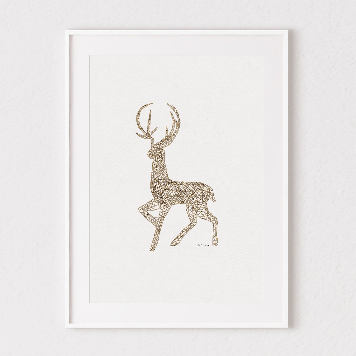 Stag Silhouette Fine Art Print 🦌