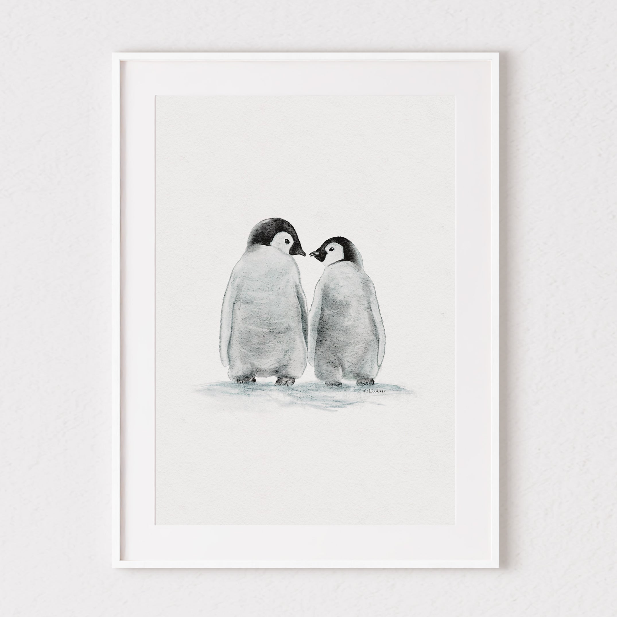 Penguin Duo Fine Art Print 🐧