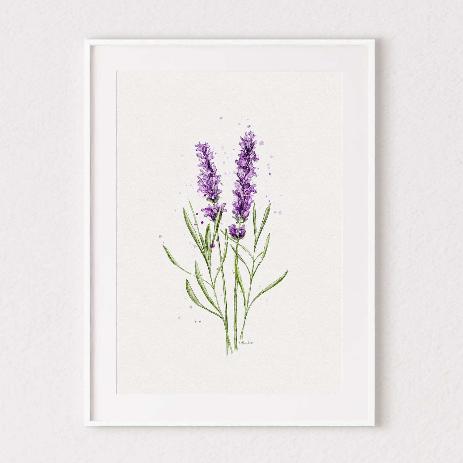 Lavender Watercolour Print 💜