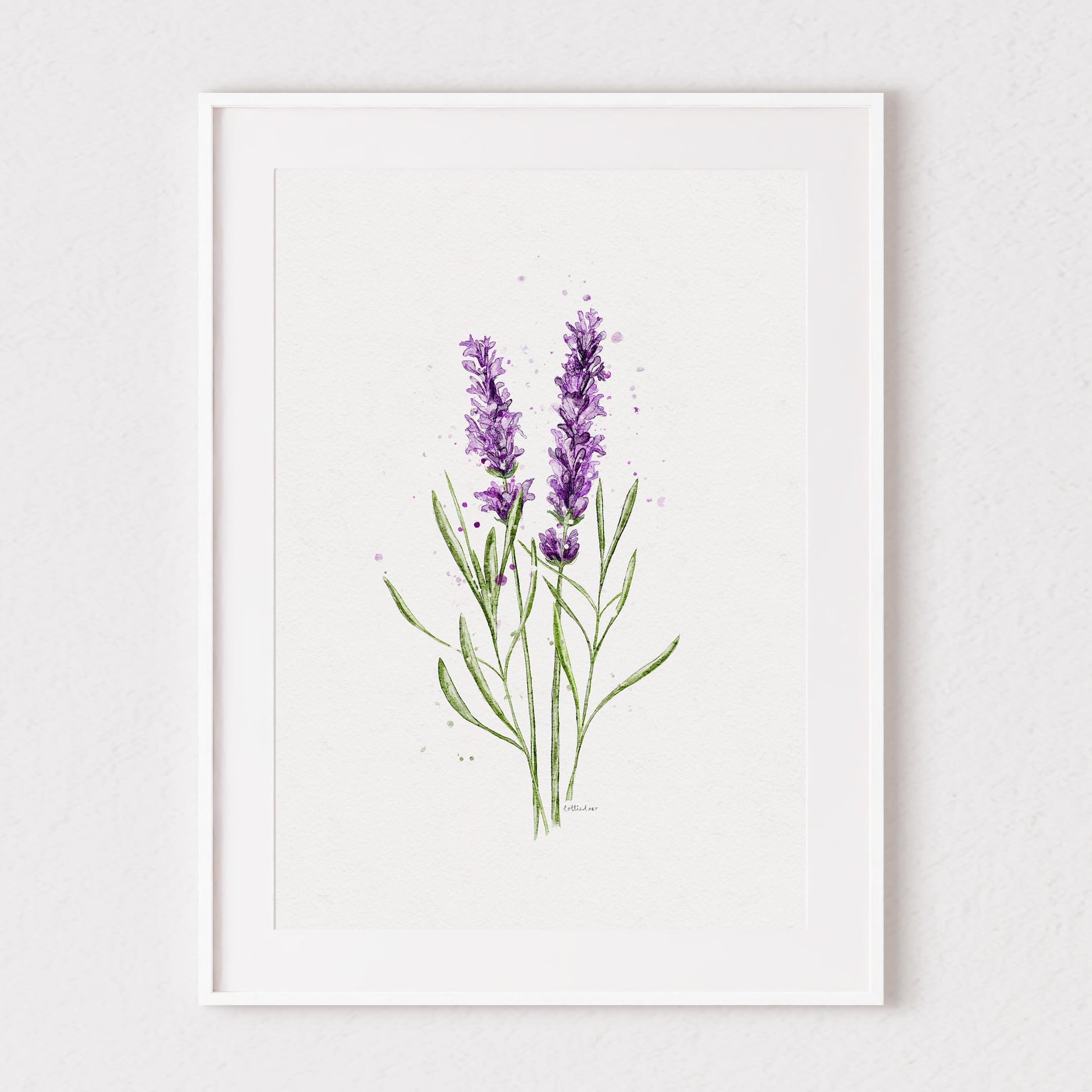 Lavender Watercolour Print 💜