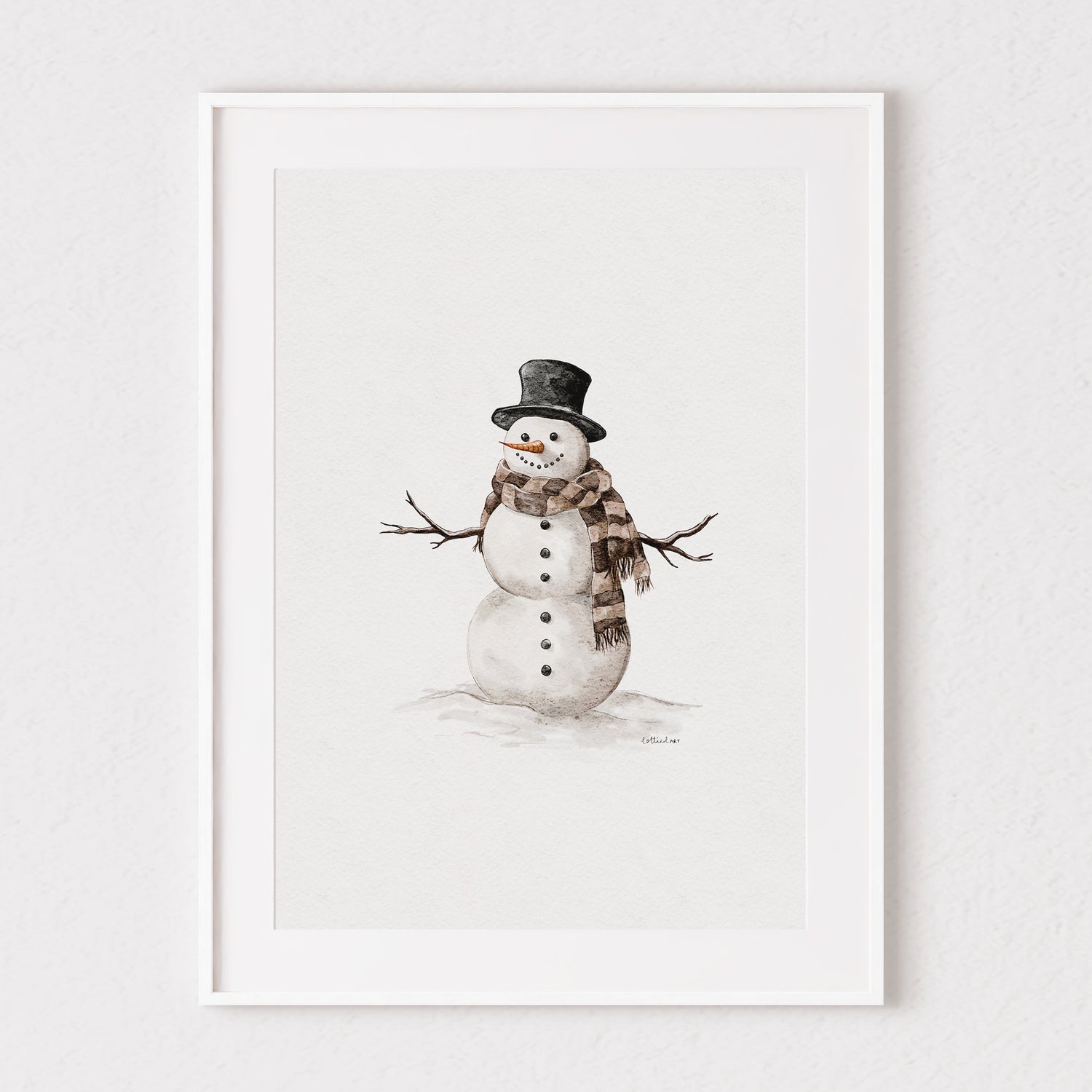 Mr.Snowman Fine Art Print ⛄️