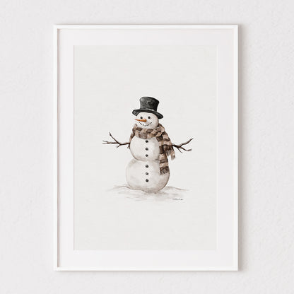 Mr.Snowman Fine Art Print ⛄️