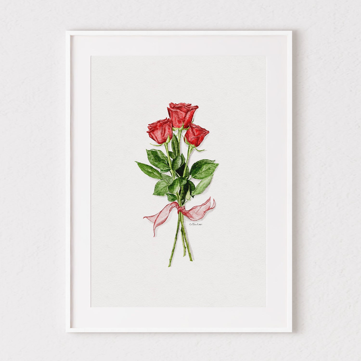 Roses Are Red Watercolour Print 🌹