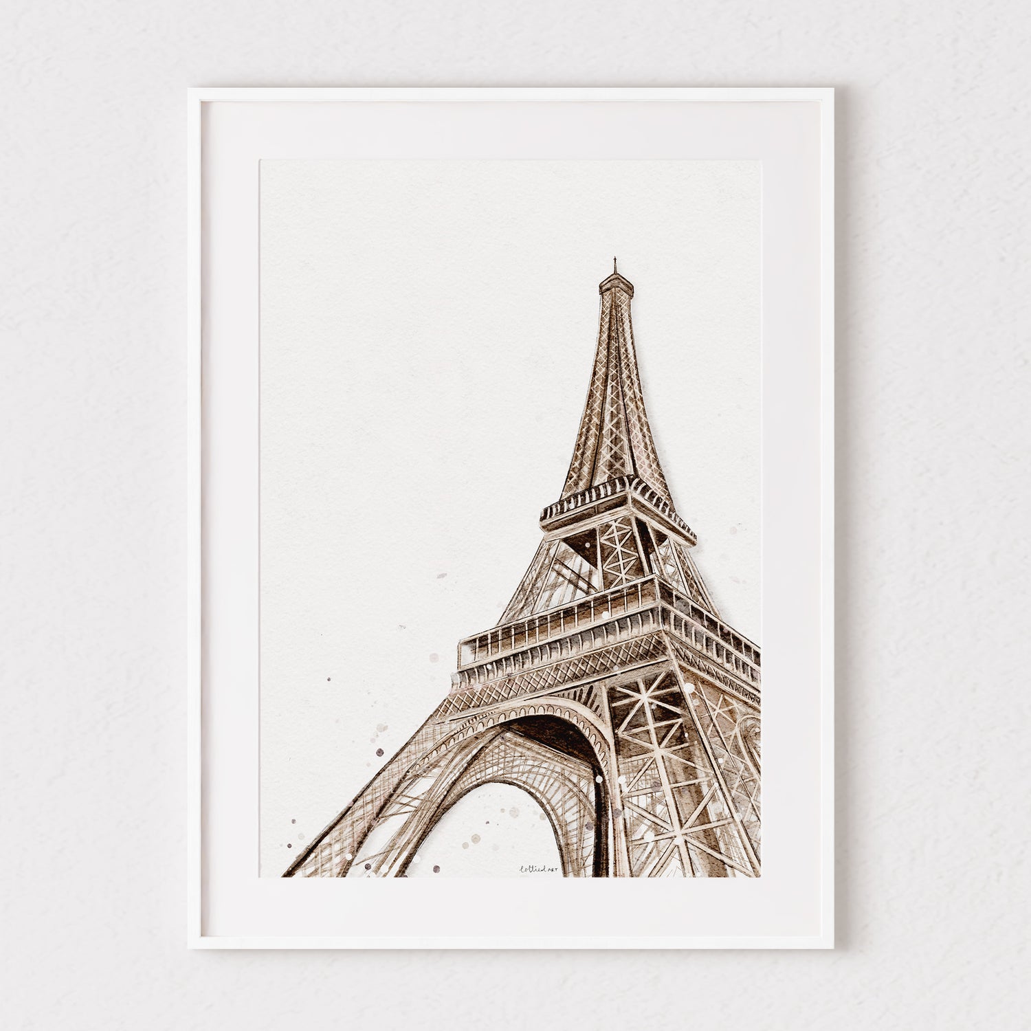 Eiffel Tower Watercolour Print 🇫🇷