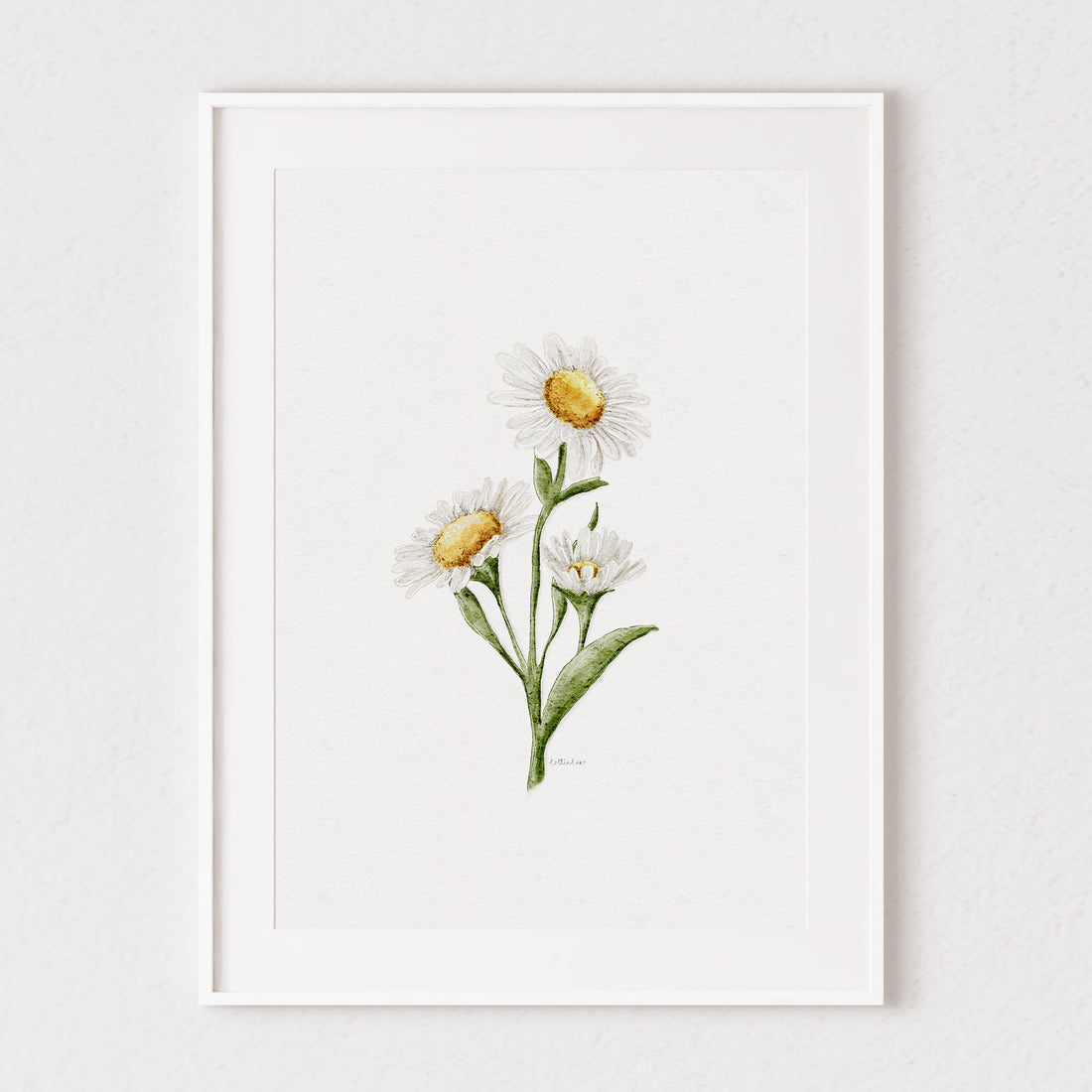 Daisies Watercolour Print 🌼