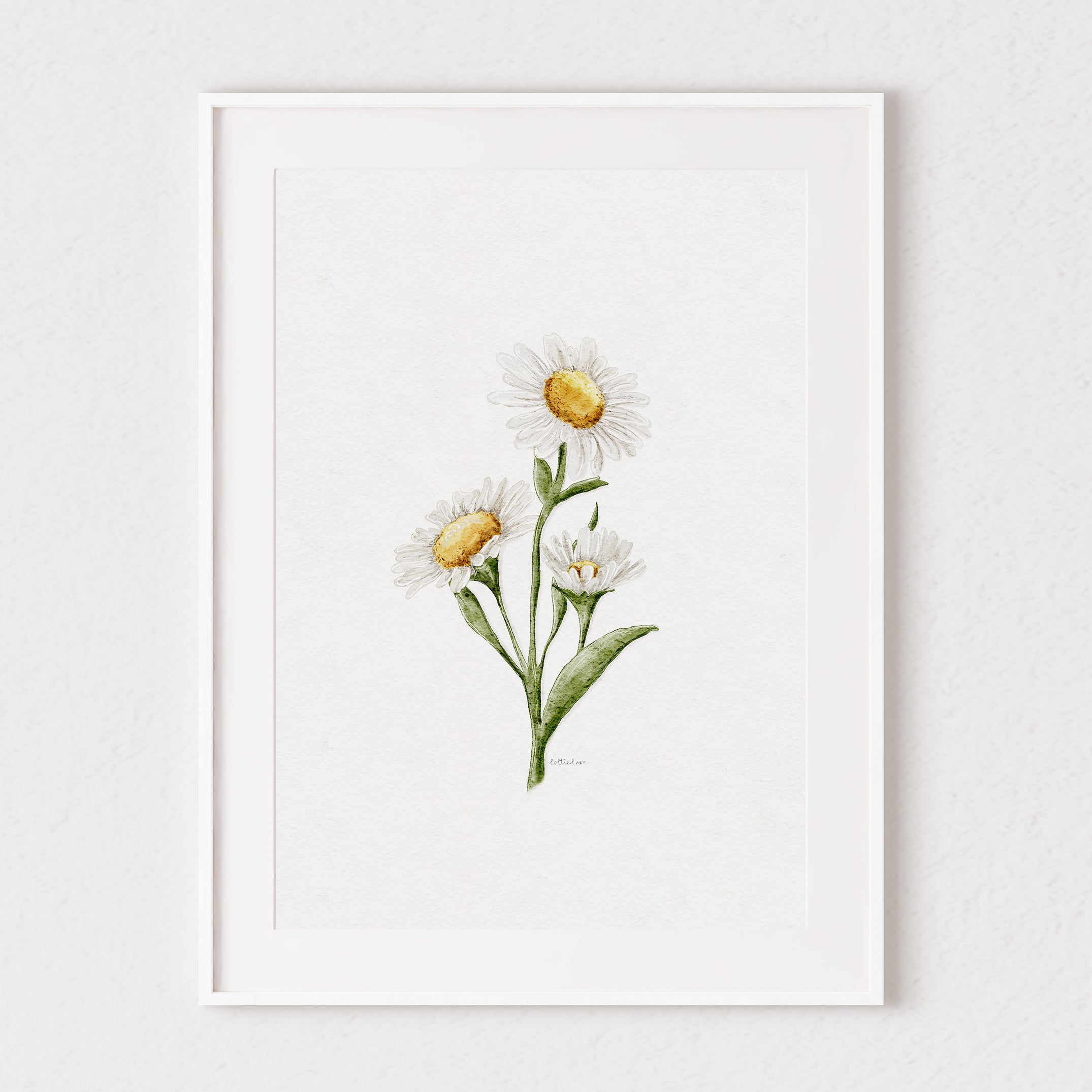 Daisies Watercolour Print 🌼