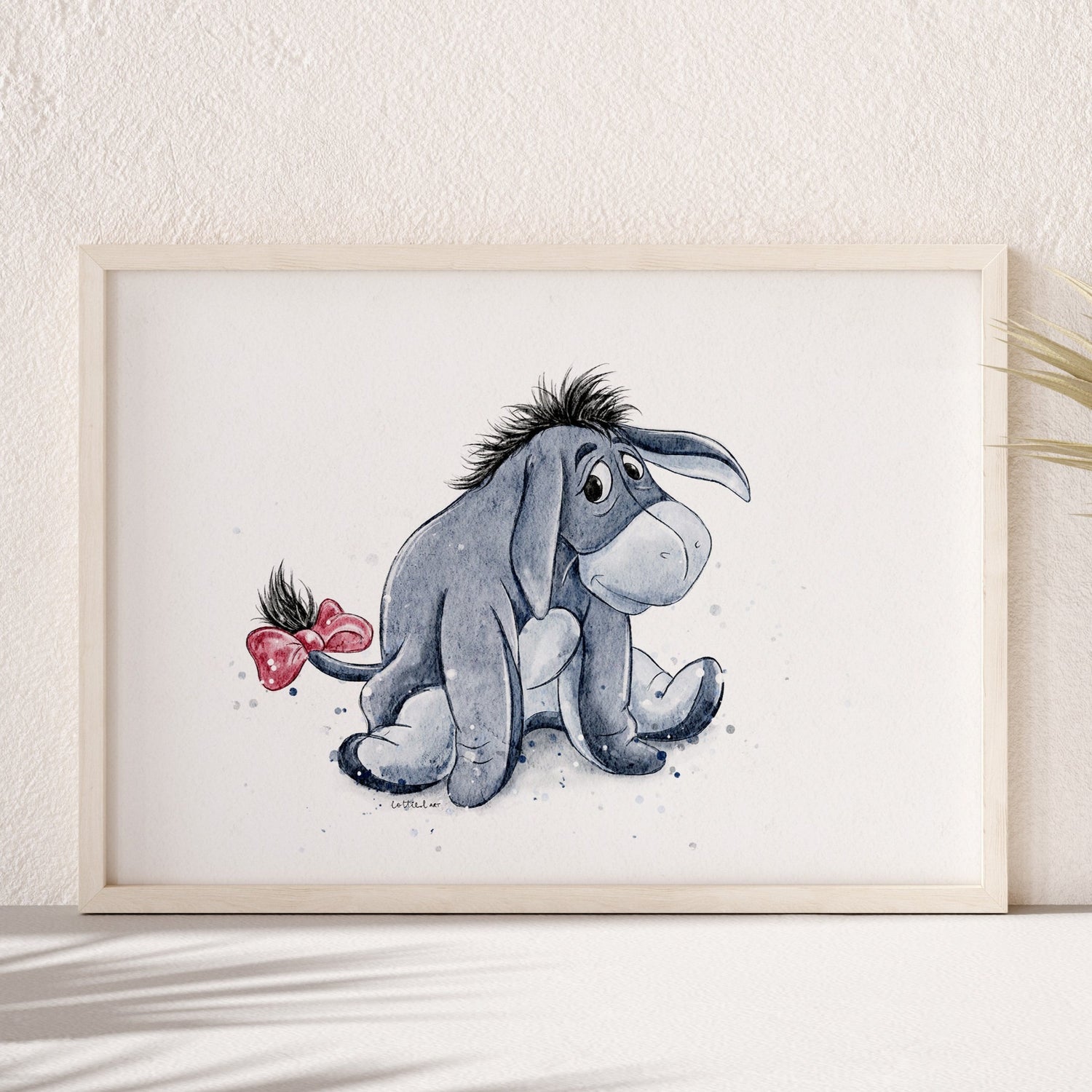 Eeyore Inspired Watercolour Print 💙