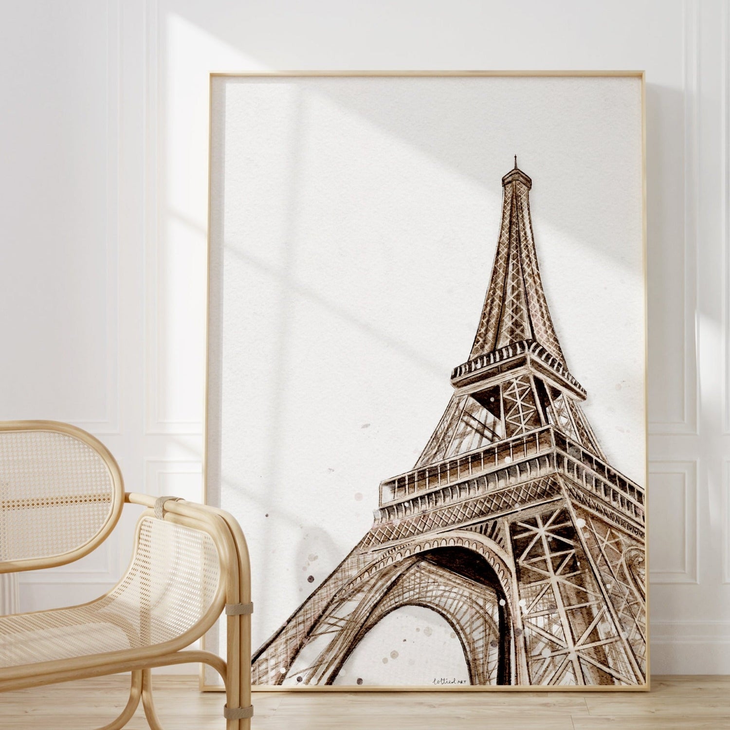 Eiffel Tower Watercolour Print 🇫🇷