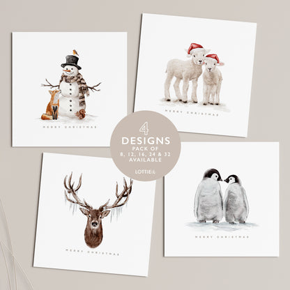 Festive Favourites - Christmas Card Set - Pack of 8, 12, 16, 24 or 32