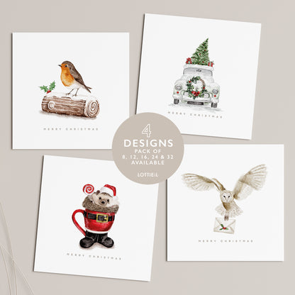 Festive Feeling - Christmas Card Set - Pack of 8, 12, 16, 24 or 32