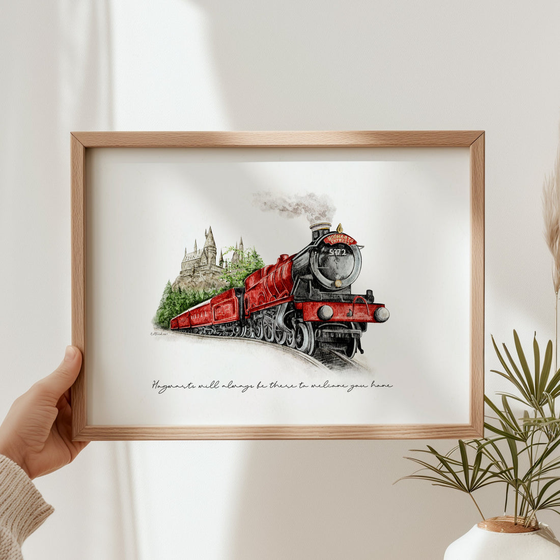 Hogwarts Express Watercolour Print 🚂
