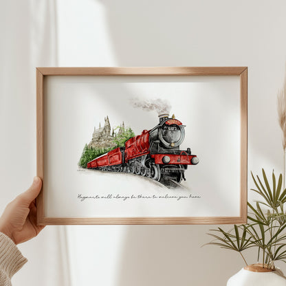 Hogwarts Express Watercolour Print 🚂