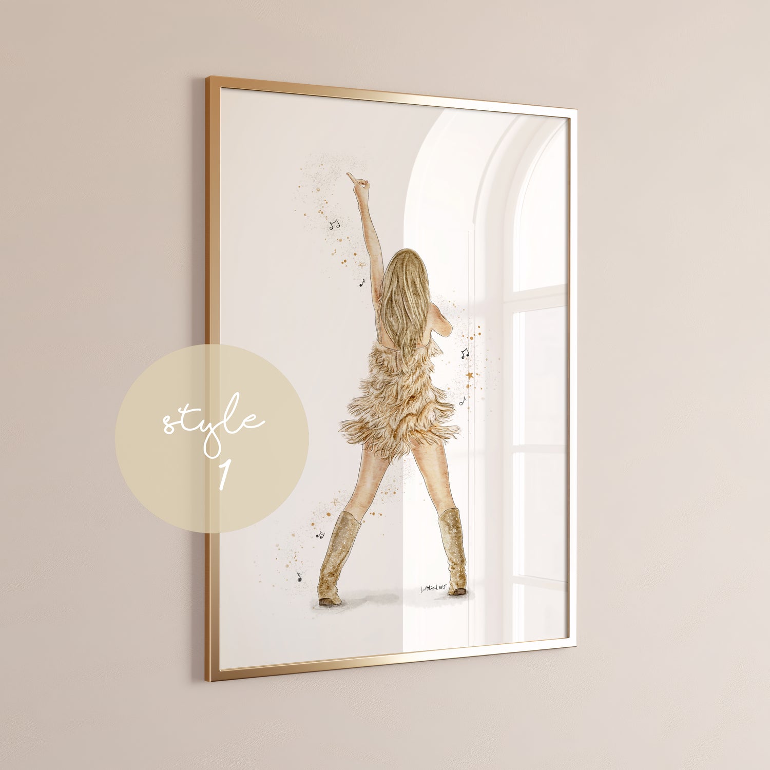 Fearless Taylor Eras Tour Inspired Watercolour Print 💫