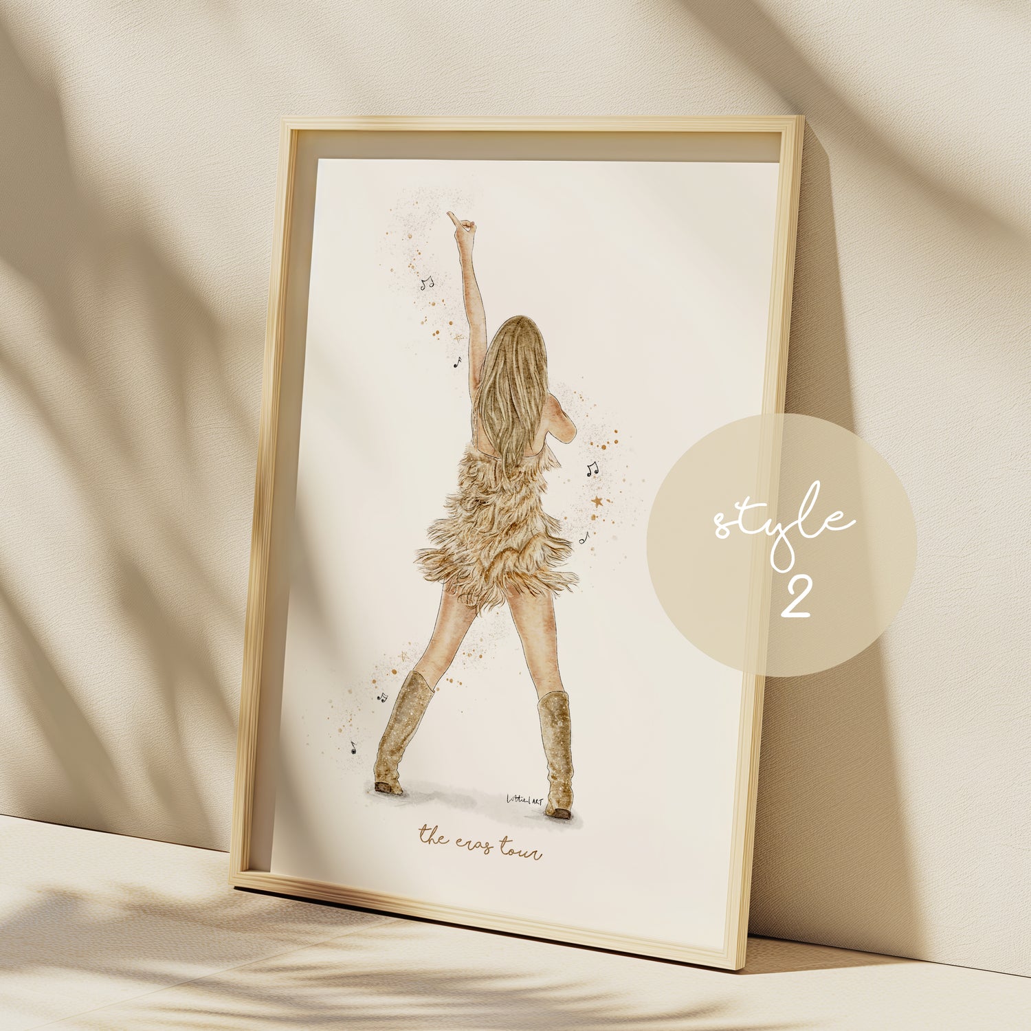 Fearless Taylor Eras Tour Inspired Watercolour Print 💫