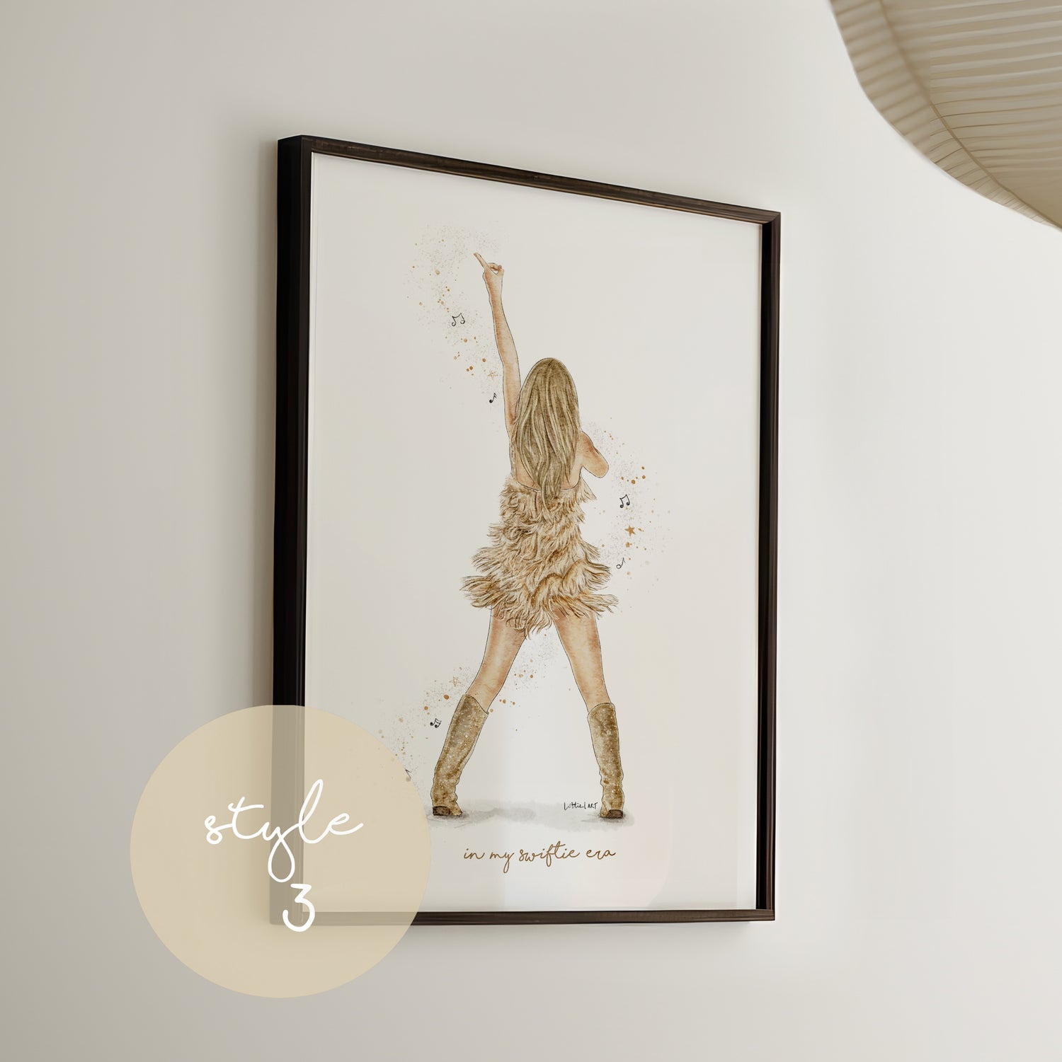 Fearless Taylor Eras Tour Inspired Watercolour Print 💫