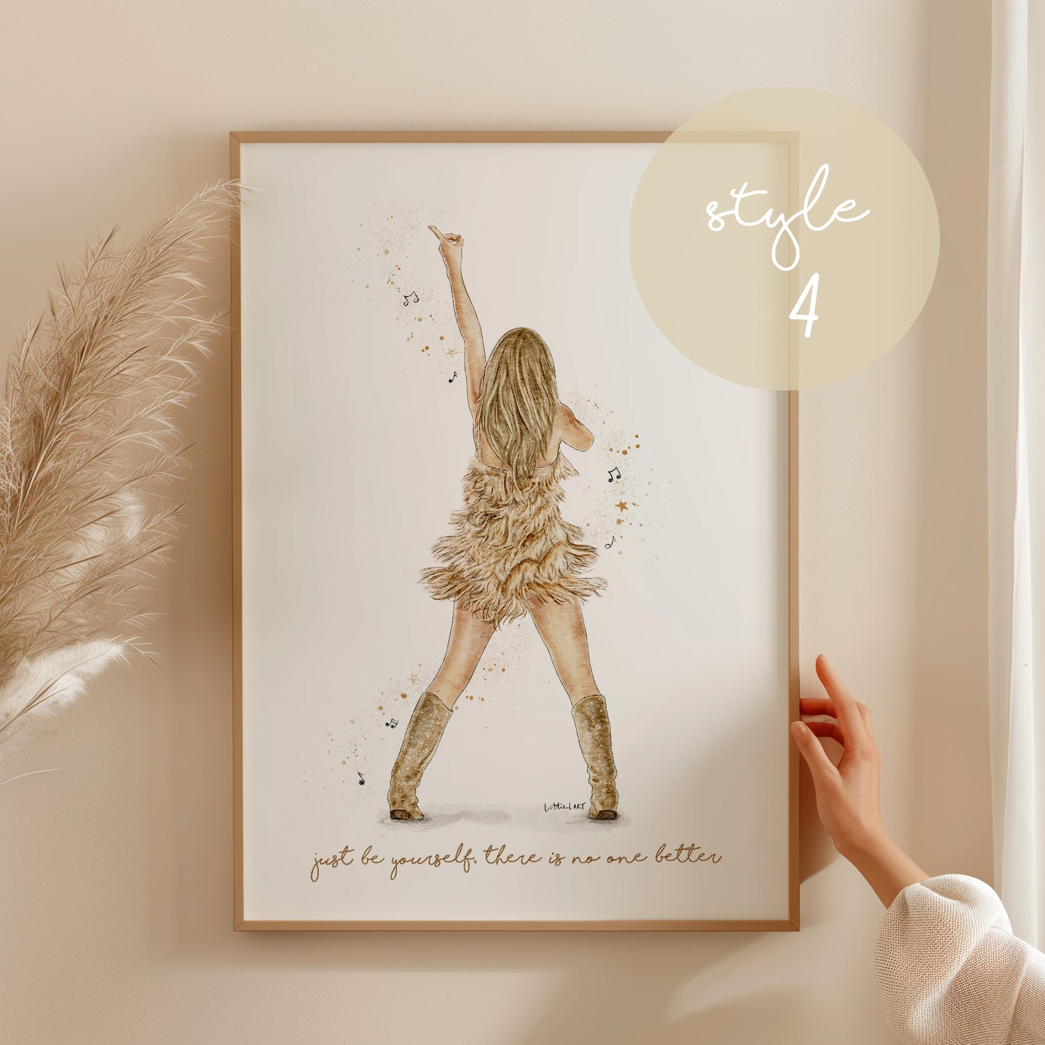 Fearless Taylor Eras Tour Inspired Watercolour Print 💫