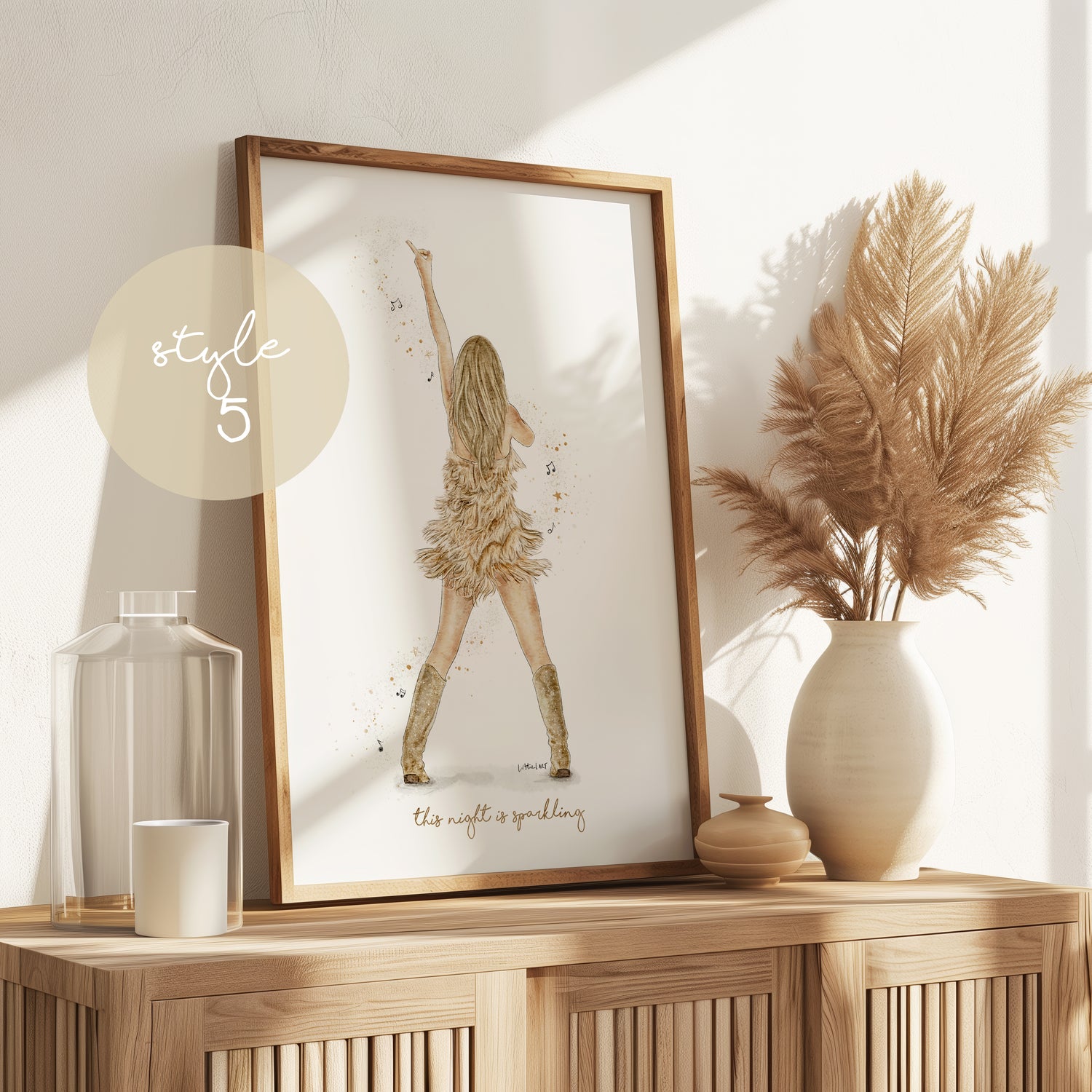 Fearless Taylor Eras Tour Inspired Watercolour Print 💫