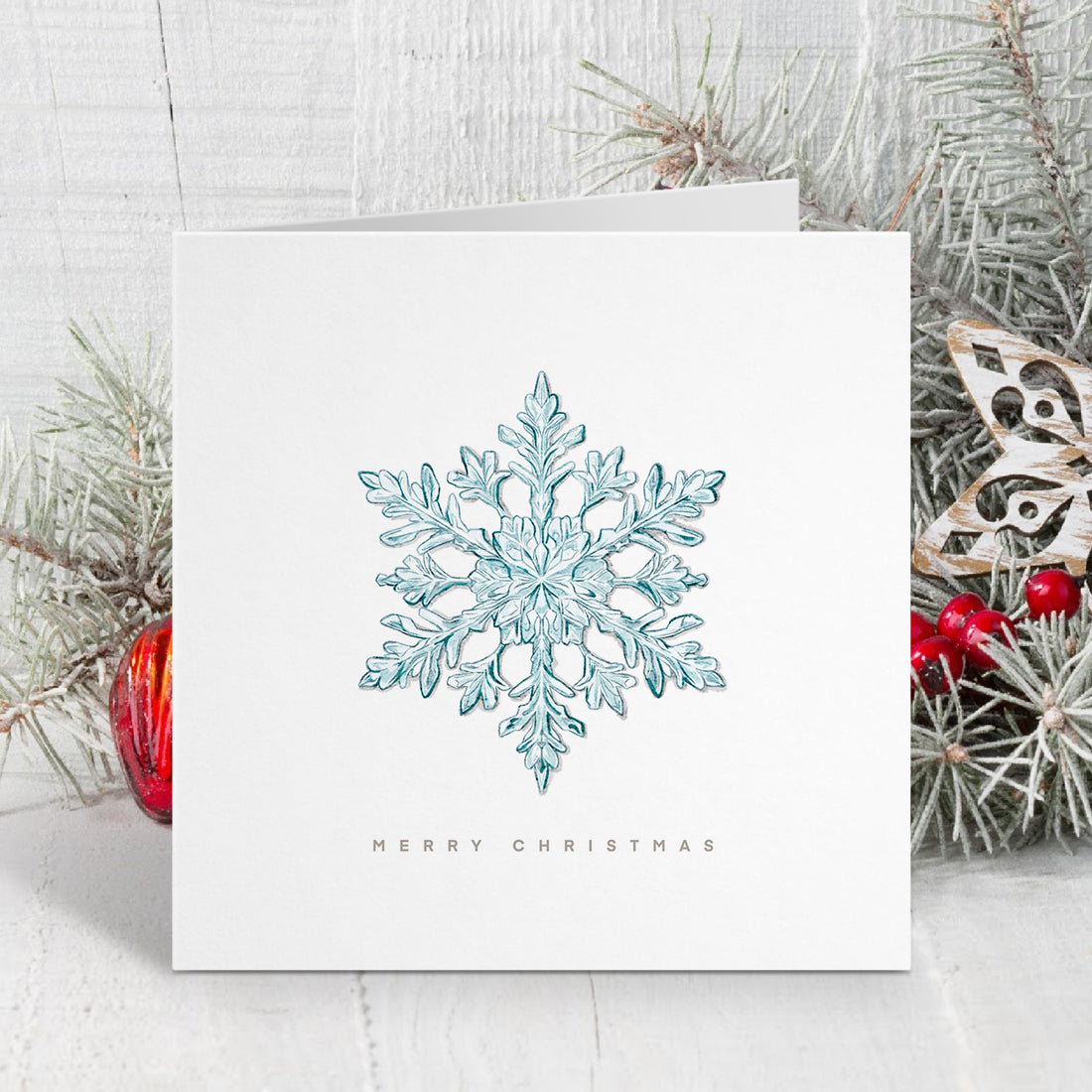 The Frosted Snowflake - Christmas Card