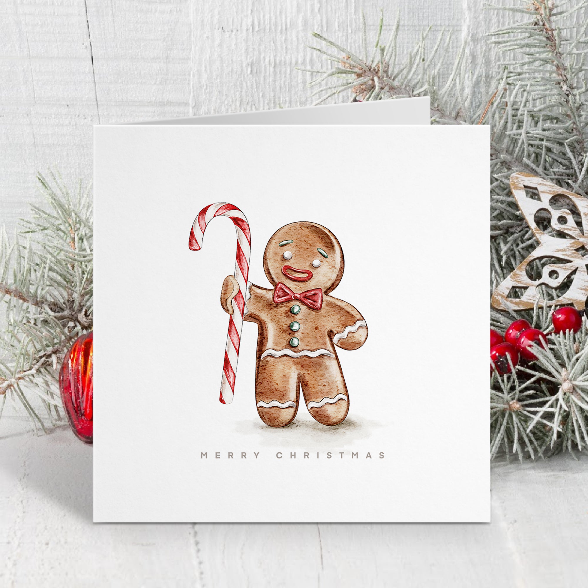 The Jolly Gingerbread Man - Christmas Card