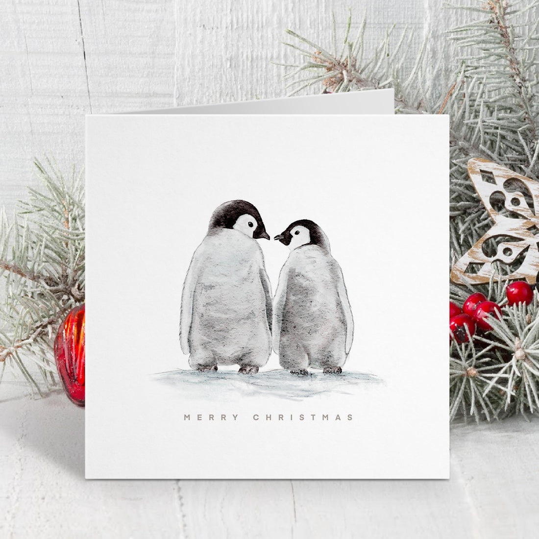 The Penguin Pair - Christmas Card