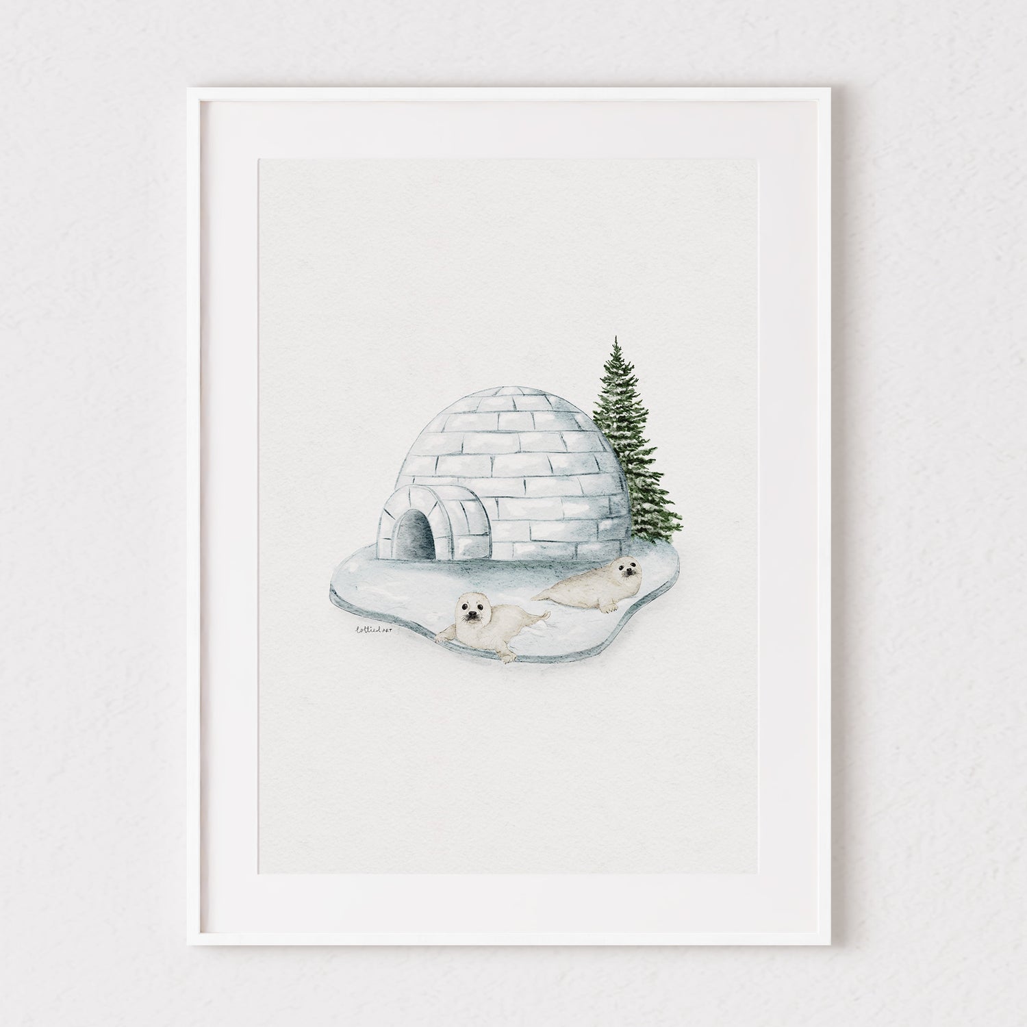 The Seals Igloo Fine Art Print 🦭