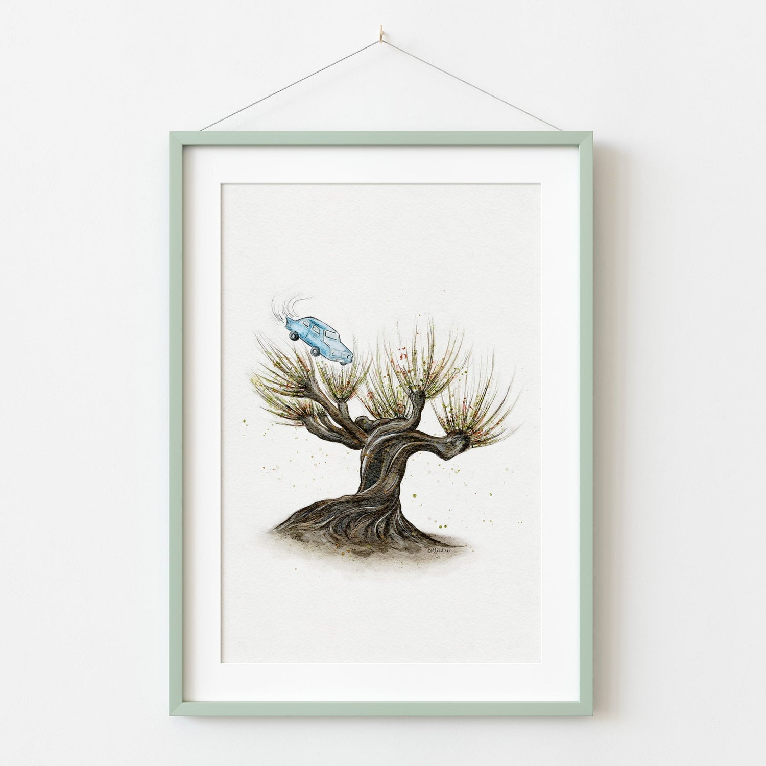 The Whomping Willow Watercolour Print ✨