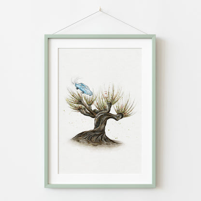 The Whomping Willow Watercolour Print ✨