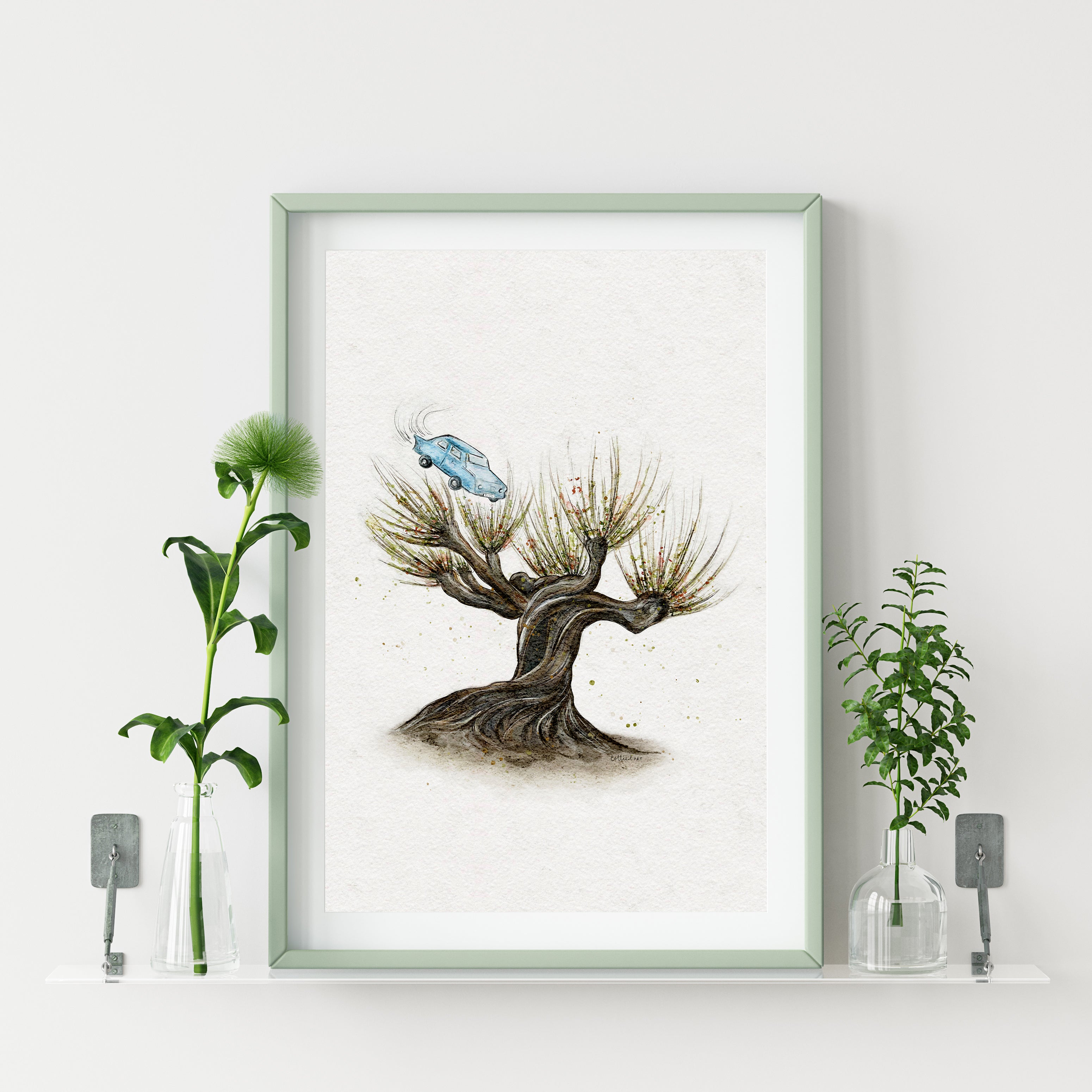 The Whomping Willow Watercolour Print ✨