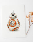BB-8 Inspired Fine Art Print 🧡