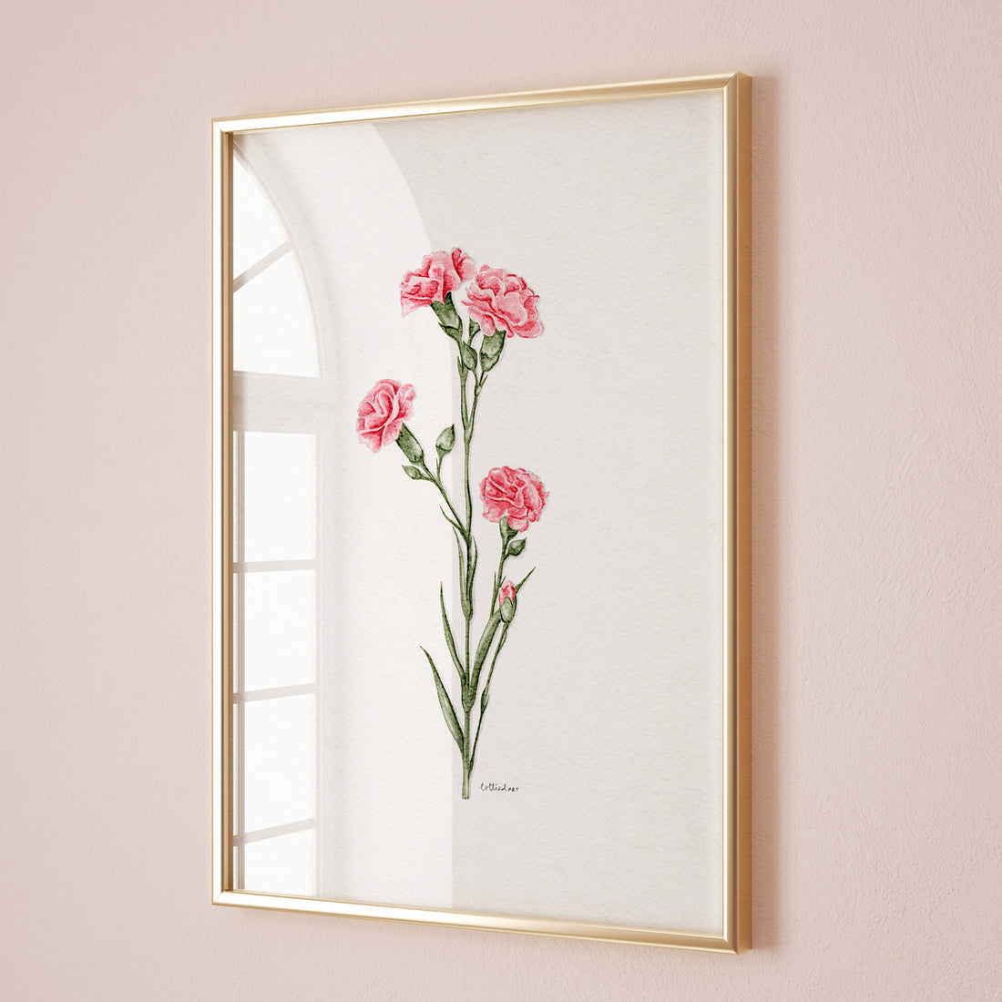 Carnations Watercolour Print 💗