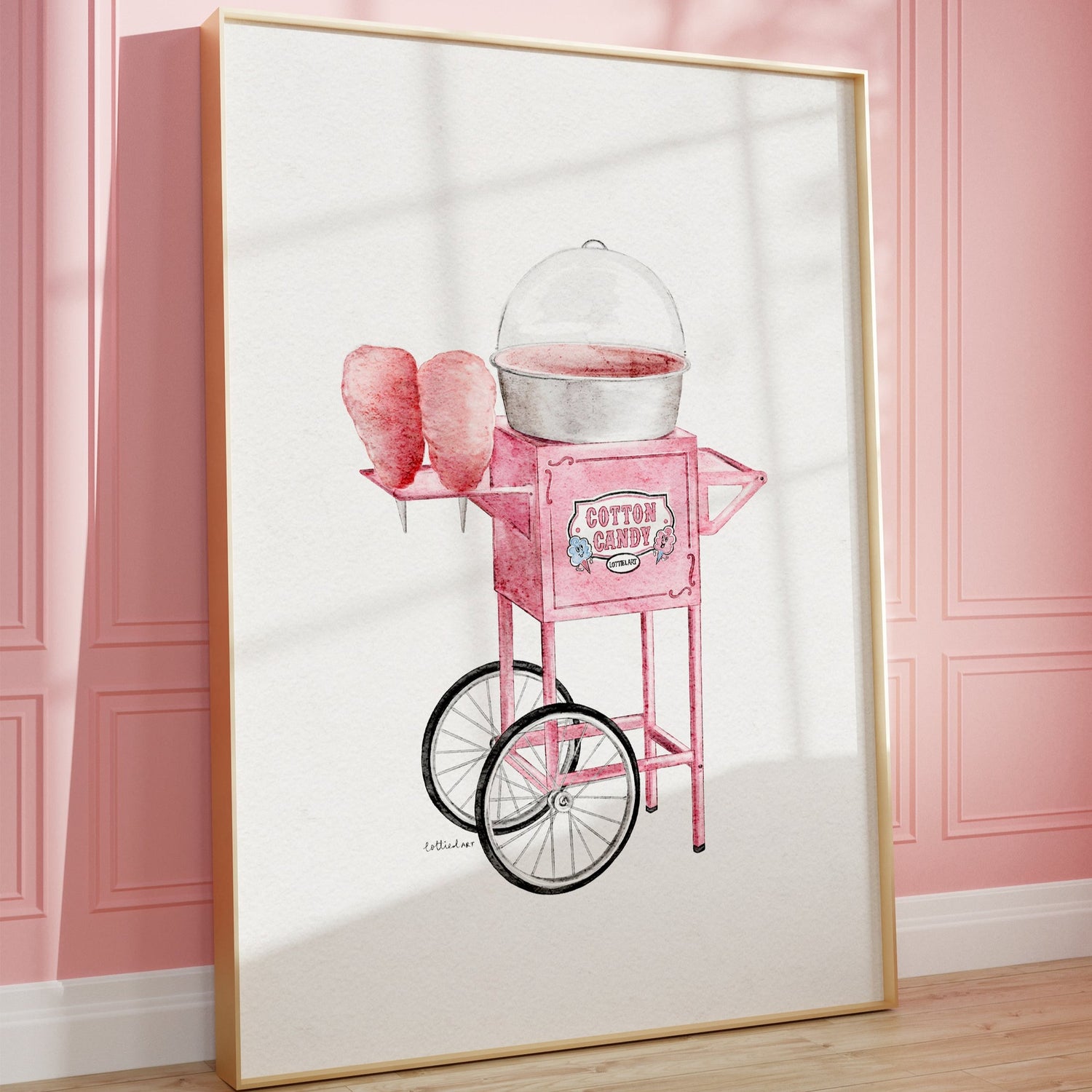 Cotton Candy Watercolour Print 🍬