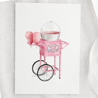 Cotton Candy Watercolour Print 🍬