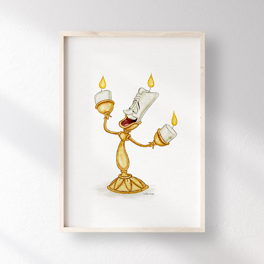 Lumiére Inspired Watercolour Print 🕯