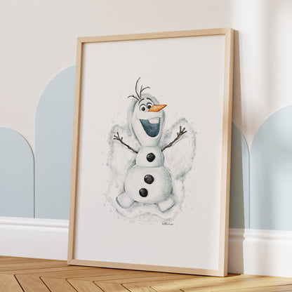 Olaf Inspired Watercolour Print ☃️