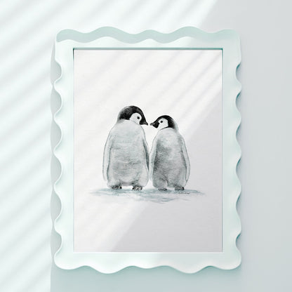 Penguin Duo Fine Art Print 🐧