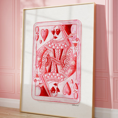 Queen of Hearts Fine Art Print ♥️