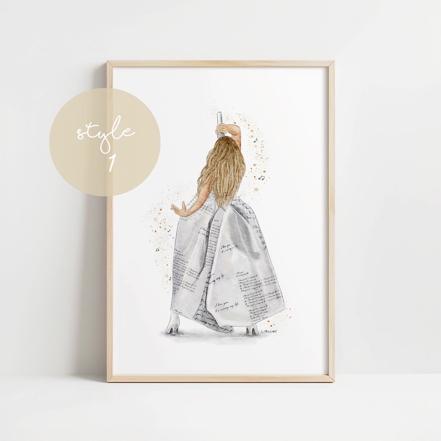 Taylor TTPD Eras Tour Inspired Watercolour Print 🎼