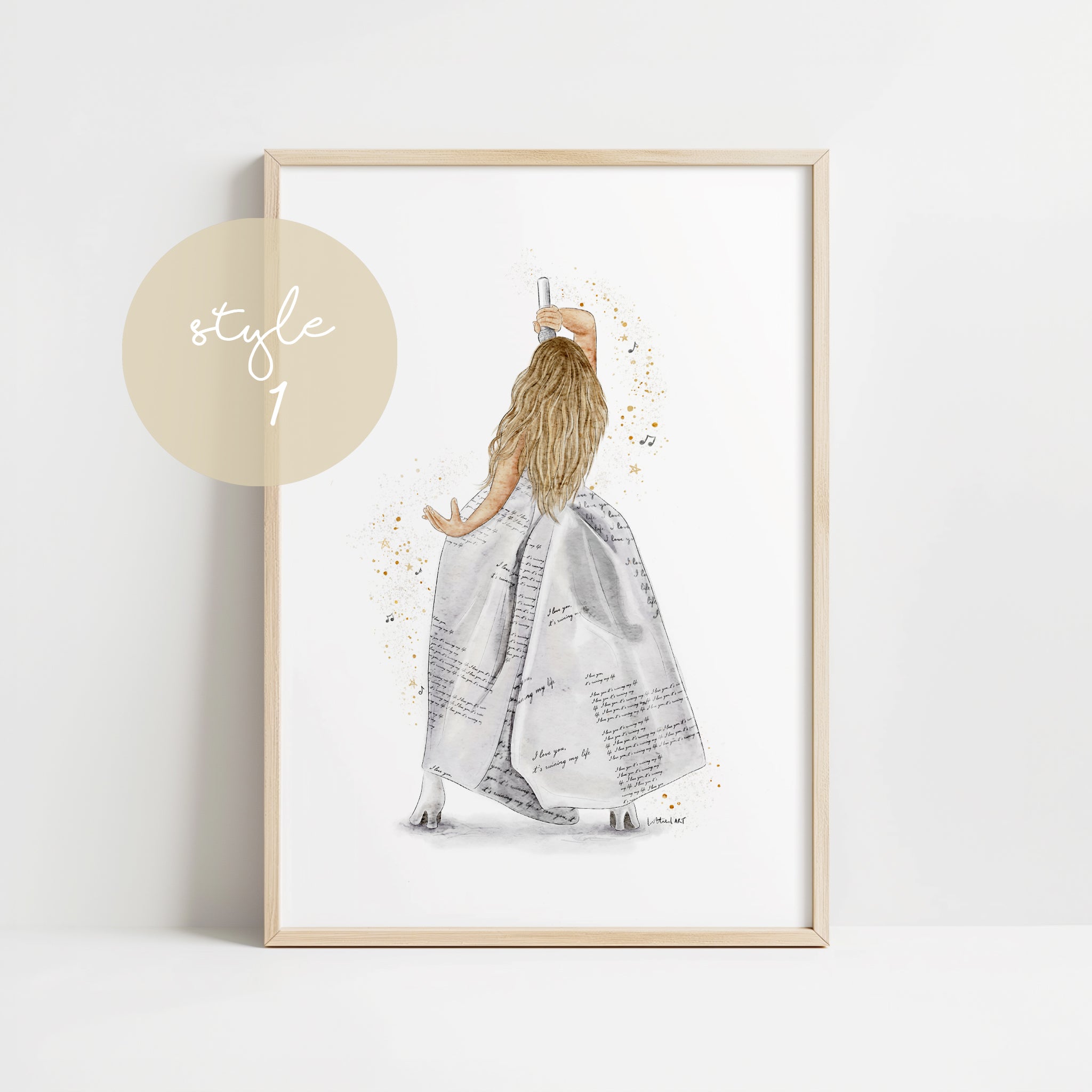 Taylor TTPD Eras Tour Inspired Watercolour Print 🎼