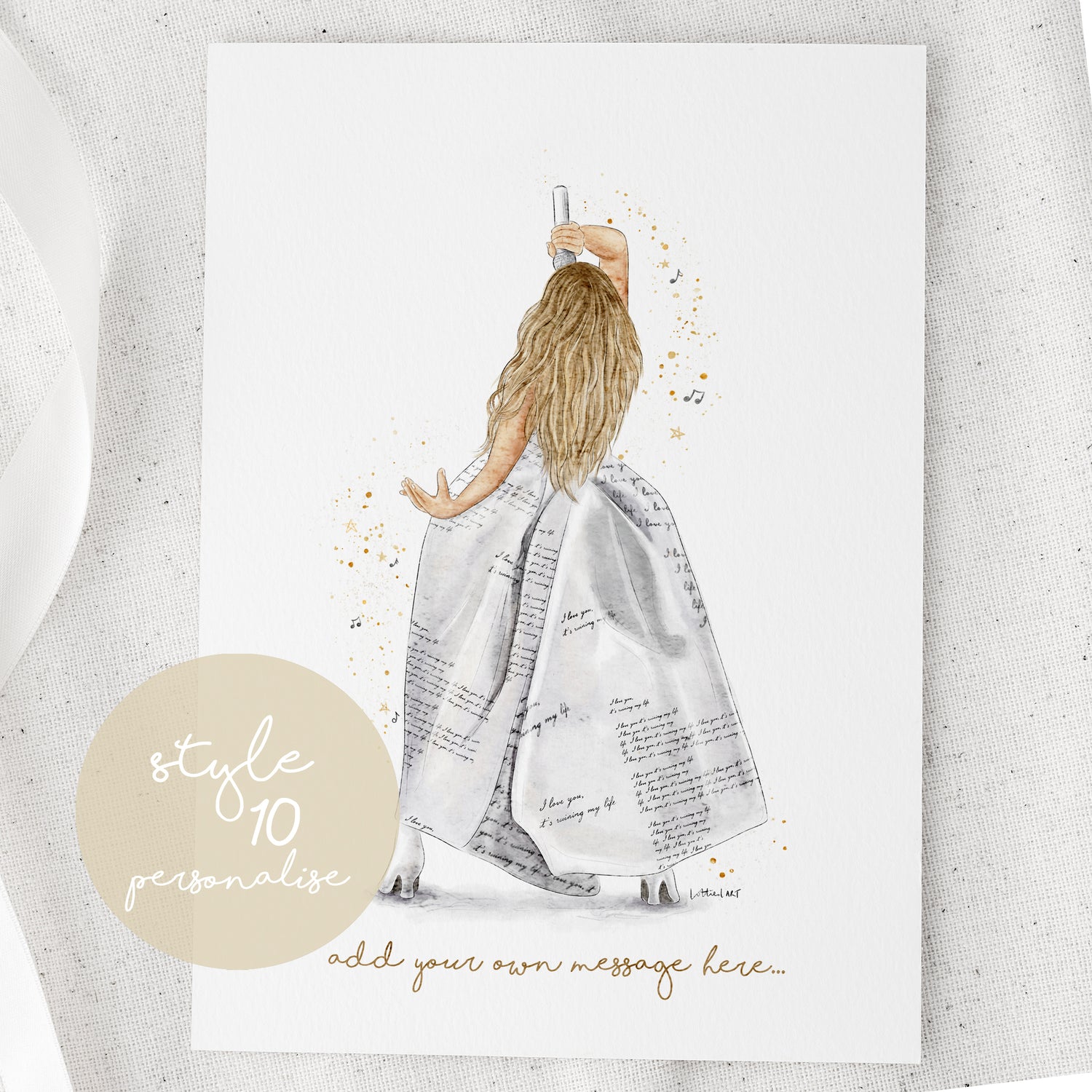 Taylor TTPD Eras Tour Inspired Watercolour Print 🎼