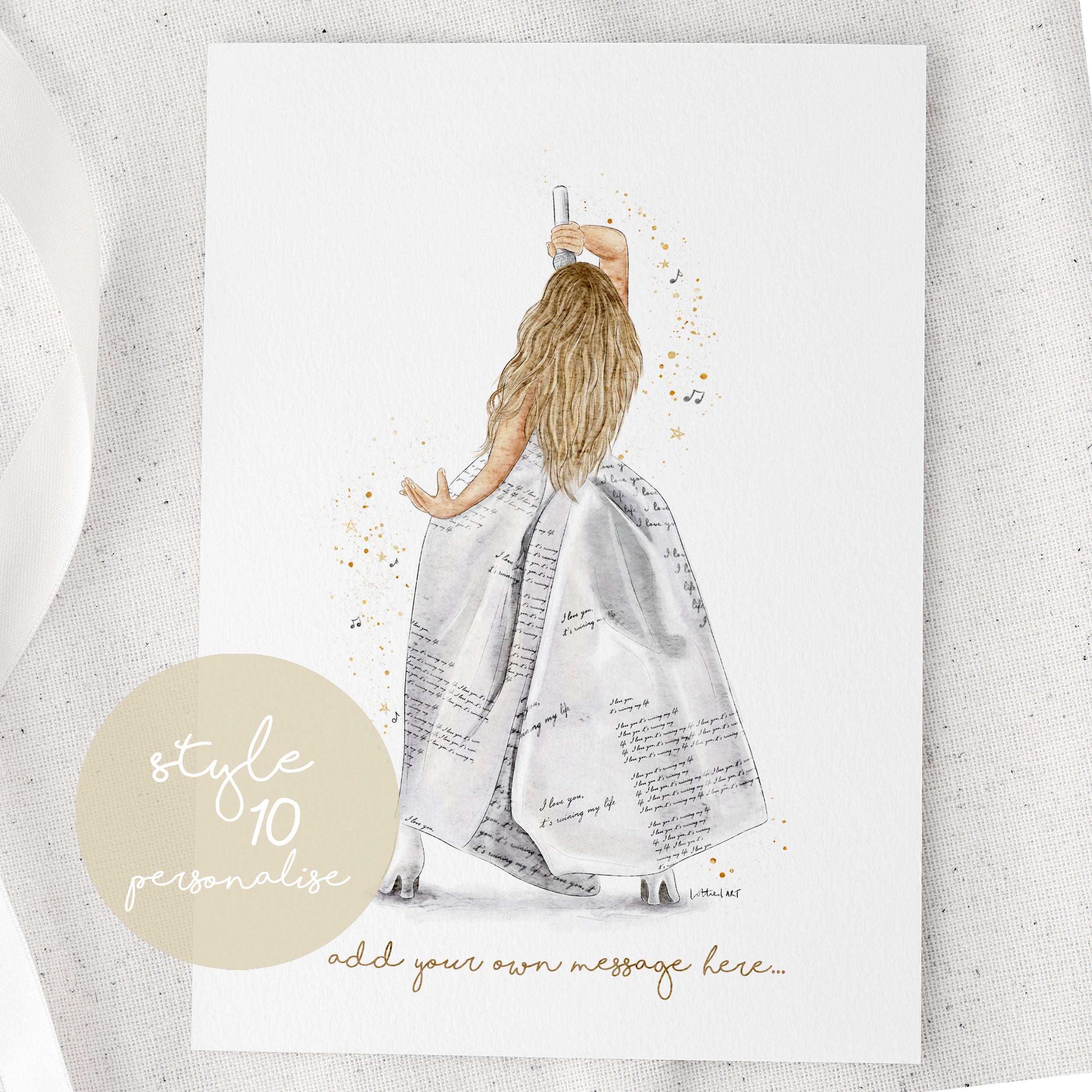 Taylor TTPD Eras Tour Inspired Watercolour Print 🎼